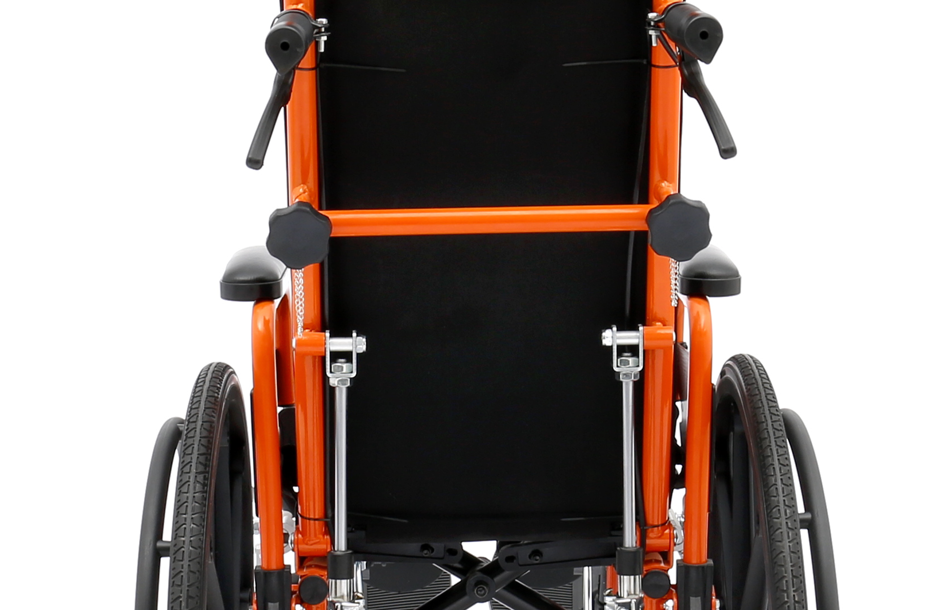 Back Stabilizer Bar - designed to enhance the structural stability of the wheelchair's backrest during reclining