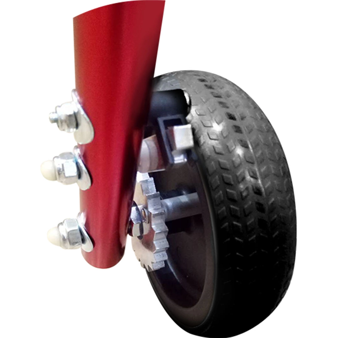 Override Bracket - Disengages one-directional rear wheel for forward and backward movement.